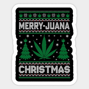 Merry Juana Christmas Sticker